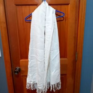 Royal Rossi 100% cashmere winter white scarf